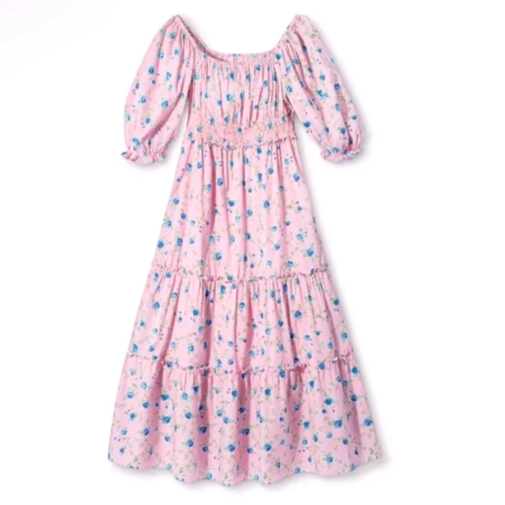 RARE LoveShackFancy x Target Sabine Floral Midi Dress - Picture 1 of 8